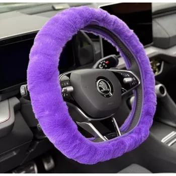 Potah na volant Huňatý potah na volant Purple (obal volantu)
