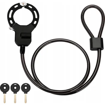 Zámek na kolo Zámek na kolo, koloběžku, lanko, pouta, 3 klíče