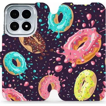 Pouzdro na mobilní telefon Flipové pouzdro Mobiwear - Xiaomi 17 - VP19S Donutky (Knížkové flip pouzdro, obal, kryt na mobil Xiaomi 17 - VP19S Donutky, materiál Umělá kůže + TPU - ochrana 360°, stojánek, silikonová vanička, magnetické zavírání)