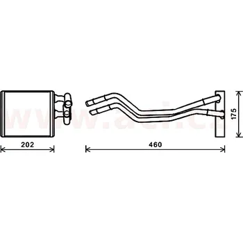 Výměník tepla, vnitřní vytápění ACI 18006455