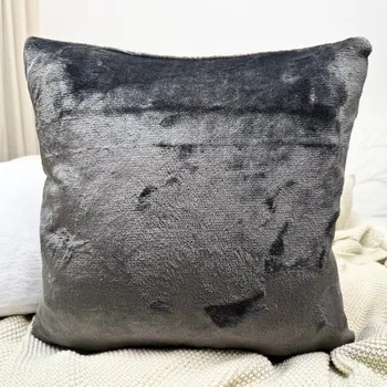 Povlak na dekorativní polštářek Mikroplyšový povlak na polštář 40x40 - tmavě šedý