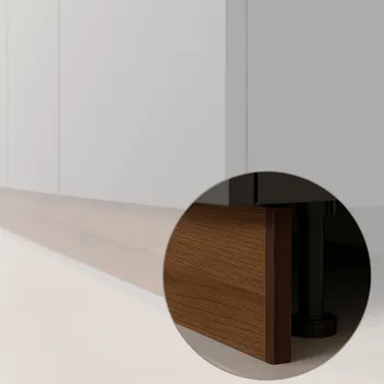 Opes Koncovka na kuchyňský plastový sokl / Tmavohnědá 100 mm