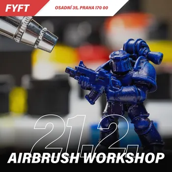 FYFT Airbrush workshop (kurz) 21.2.2026 Varianta: 10-14h