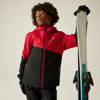 Dívčí bunda Dětská zimní lyžařská bunda Dare2b SNOW BASHER červená/černá 110-116