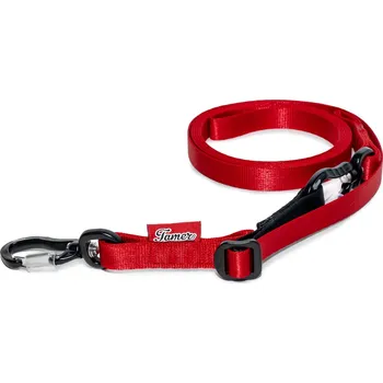 Vodítko pro psa Tamer Popruhové vodítko VARIO | červené Popruhové vodítko - šířka: 1,5 cm, Popruhové vodítko - délka: 2,5 m