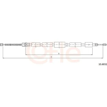 Autodíl Lanko ruční brzdy COFLE 10.6032