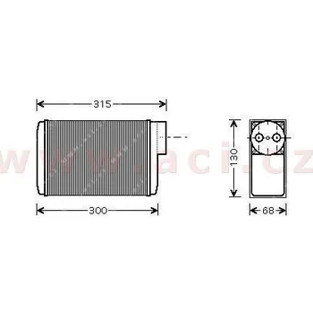 Výměník tepla Výměník tepla, vnitřní vytápění ACI 76006017