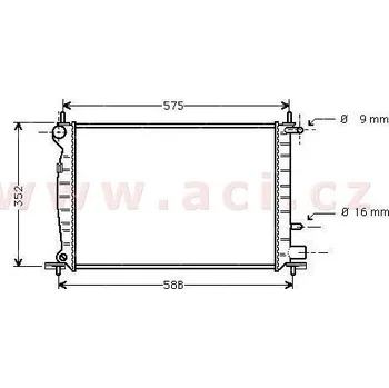Chladič motoru Chladič, chlazení motoru ACI 18002219
