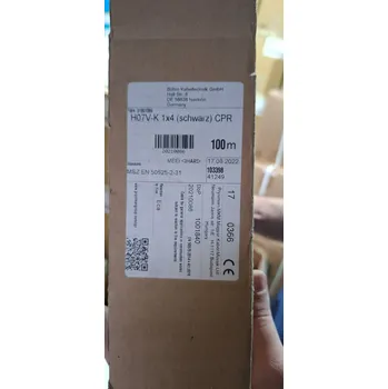 elektrický kabel VODIČ LANKO KABEL H07V-K LGY 1x4 4mm2 ČERNÝ 750V MĚĎ 1m