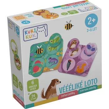 Desková hra KukiKuk Véééliké loto zvířecí pelíšky