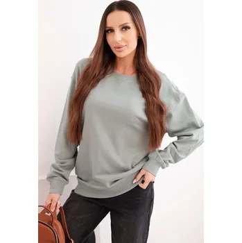 Dámská mikina Kesi Dámská mikina bez kapuce Krelock tmavá mátová L