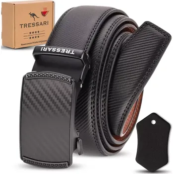 Opasek Tressari Pánský opasek s automatickou sponou Vrolink černá Univerzální