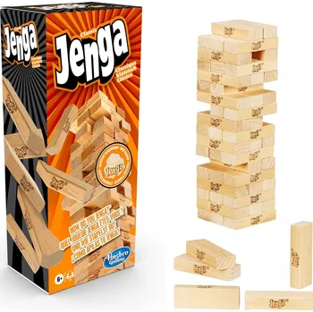 Desková hra Jenga – společenská hra, klasické dřevěné kostky pro děti i dospělé