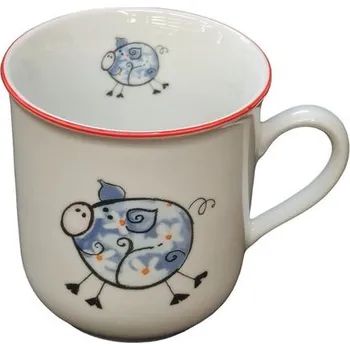 Hrnek 160ml DĚTSKÝ-PRASE MODRÉ, čes.porcelán