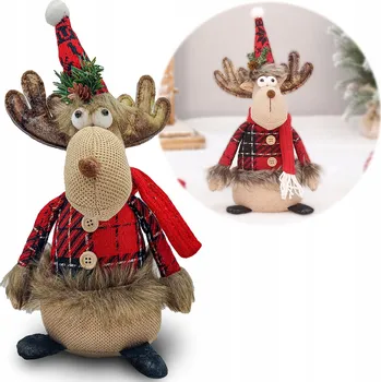 Vánoční dekorace SOB MIKULÁŠSKÁ OZDOBA VÁNOČNÍ DEKORACE FIGURKA S ČEPICÍ A ŠÁLOU