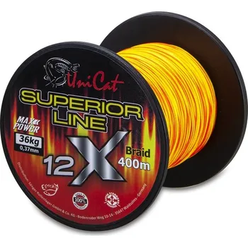 Uni Cat šňůra 12 X Superior Line 0,50mm, 400m, 51 kg