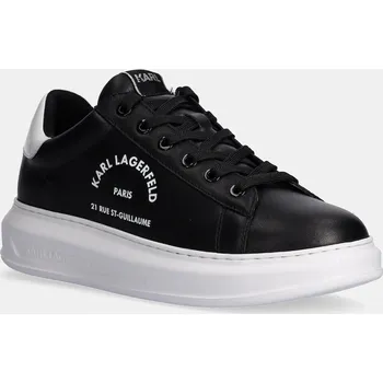 Pánská obuv Kožené tenisky Karl Lagerfeld KAPRI MENS KL52538K.000 černá 99X, EUR 43