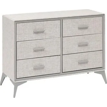 Komoda Moderní šedá komoda s šuplíky Granite 104 cm na nožičkách do obýváku a ložnice 5five