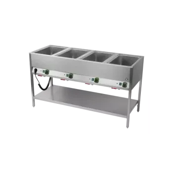 Sporák RM GASTRO Vodní lázeň stacionární elektrická GN 4-1/1 ovládání na delší straně s deskou | RM - BMSD 4120