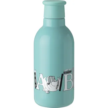 Termoska Termoláhev MOOMIN ABC 500 ml, tyrkysová, nerezová ocel, RIG-TIG