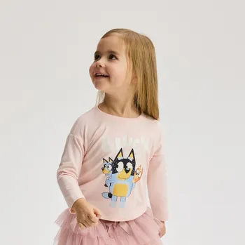 Reserved - Tričko Bluey - pastelově růžová - 442FT-03X - 442FT-03X-92