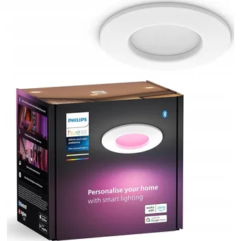 Bodové svítidlo Philips Hue Smart Slim Zapuštěné Světlo, 90 mm