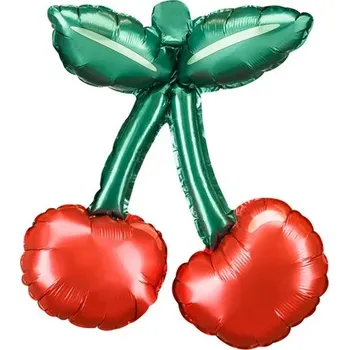 Balónek Fóliové balónky Party Deco s motivem třešní 28x31 cm 3 ks