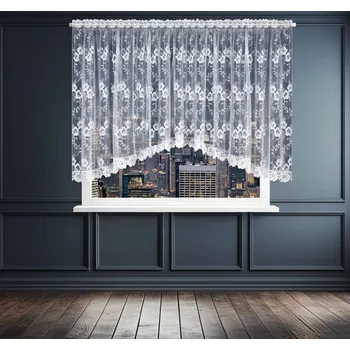 Záclona Dekorační krátká vzorovaná záclona s řasící páskou NATYNA I. - 400x110 cm MyBestHome