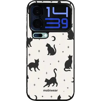 Pouzdro na mobilní telefon Lesklý kryt Mobiwear Glossy - Xiaomi 17 Pro Max - V162S Noční kočičky (Prémiové lesklé pouzdro, obal, kryt Mobiwear Glossy na mobil Xiaomi 17 Pro Max - V162S Noční kočičky, materiál Plast + TPU silikon - krytí po všech stranách, neošoupatelný potisk, tenk