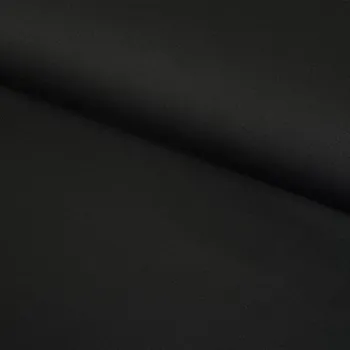 Popelín s lycrou – Černá