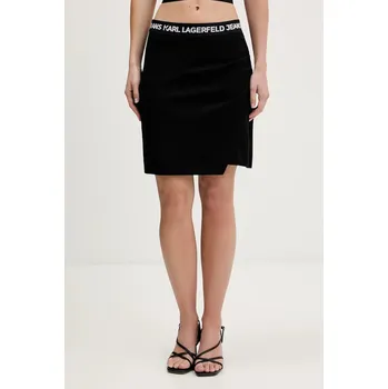Dámská sukně Sukně Karl Lagerfeld Jeans černá barva, mini, pouzdrová, B1W12022 99X, vel. L
