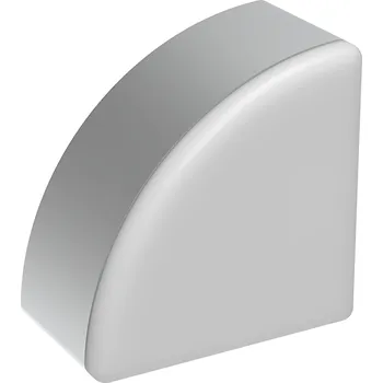 Stavební profil Alusic Záslepka profilu IM 40-8, 40x40, půlkulatá, šedá