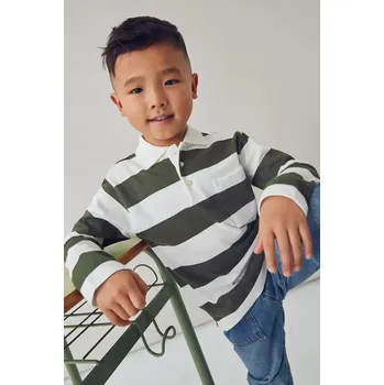 Dětské bavlněné tričko s dlouhým rukávem Mayoral 4119.5A.Mini.9BYA zelená 91X, vel. 110