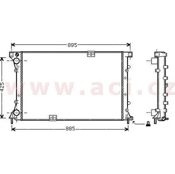 Chladič motoru Chladič, chlazení motoru ACI 43002313