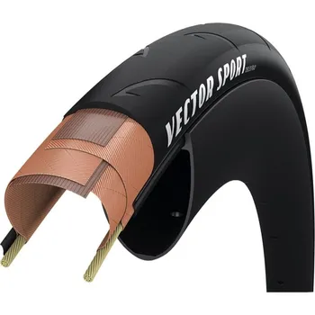 Plášť na kolo Goodyear Vector Sport 700x28, 28-622, TR (kevlar) černá (plášť Goodyear Vector Sport, Tubeless Ready 700x28 / 28-622, černá)