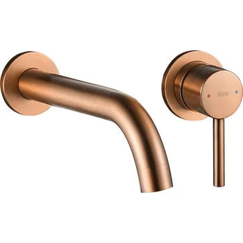 Vodovodní baterie Podomítková umyvadlová baterie REA LUNGO BOX systém kartáčovaná měď