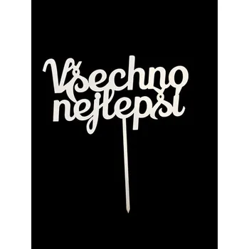 Čokoláda Zápich všechno nejlepší BÍLÝ č.4