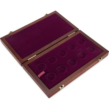 Dřevěná krabička pro 10 mincí o váze 1/5 Oz