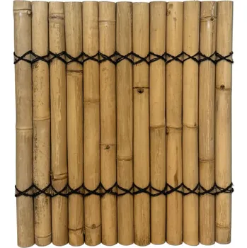 Plot Panel z půlkruhových bambusových tyčí přírodní barvy 90 x 100 cm