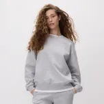 Reserved - Hladká mikina s vysokým podílem bavlny - světle šedá - 824GA-09M - 824GA-09M-S