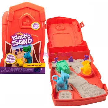 kinetický písek Spin Master 6072781 Kinetic Sand První Farma Hrací Set