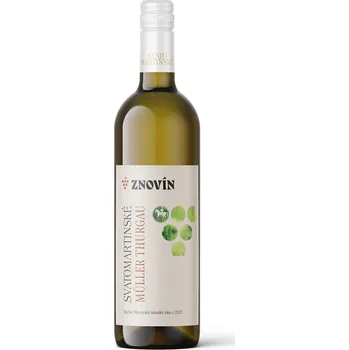 Znovín SVATOMARTINSKÉ - Müller Thurgau 2025 moravské zemské víno 0,75 l (5304)