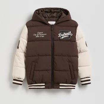 Reserved - Bunda bomber - tmavě hnědá - 556GU-89X - 556GU-89X-170