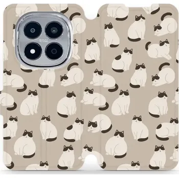 Pouzdro na mobilní telefon Flipové pouzdro Mobiwear - Xiaomi Redmi Note 15 Pro 5G - V160S Kočičáci (Knížkové flip pouzdro, obal, kryt na mobil Xiaomi Redmi Note 15 Pro 5G - V160S Kočičáci, materiál Umělá kůže + TPU - ochrana 360°, stojánek, silikonová vanička, magnetické zavírání)