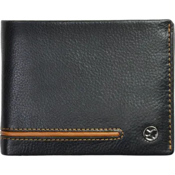 Segali 753.115.026 pánská kožená peněženka černá/koňak