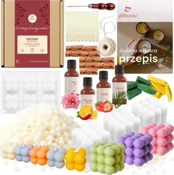 kreativní sada Sada na výrobu 3D svíček bubliny Gift Home pro děti od 2 let