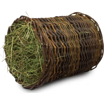 Krmivo pro hlodavce JR Farm Tunel z vrbového proutí se senem velký 1 kus