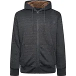 KAM mikina pánská KBS 7088 s kožíškem nadměrné velikosti 8XL tmavě šedá