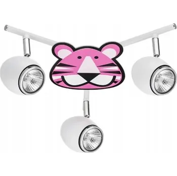 Stropní Svítidlo Lenny 3xGU10 Max.50W Bílé s tygřím vzorem