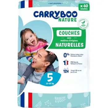 jednorázová plena Carryboo Nature Přírodní Plenky Velikost 6 (16-30 kg) 34 ks